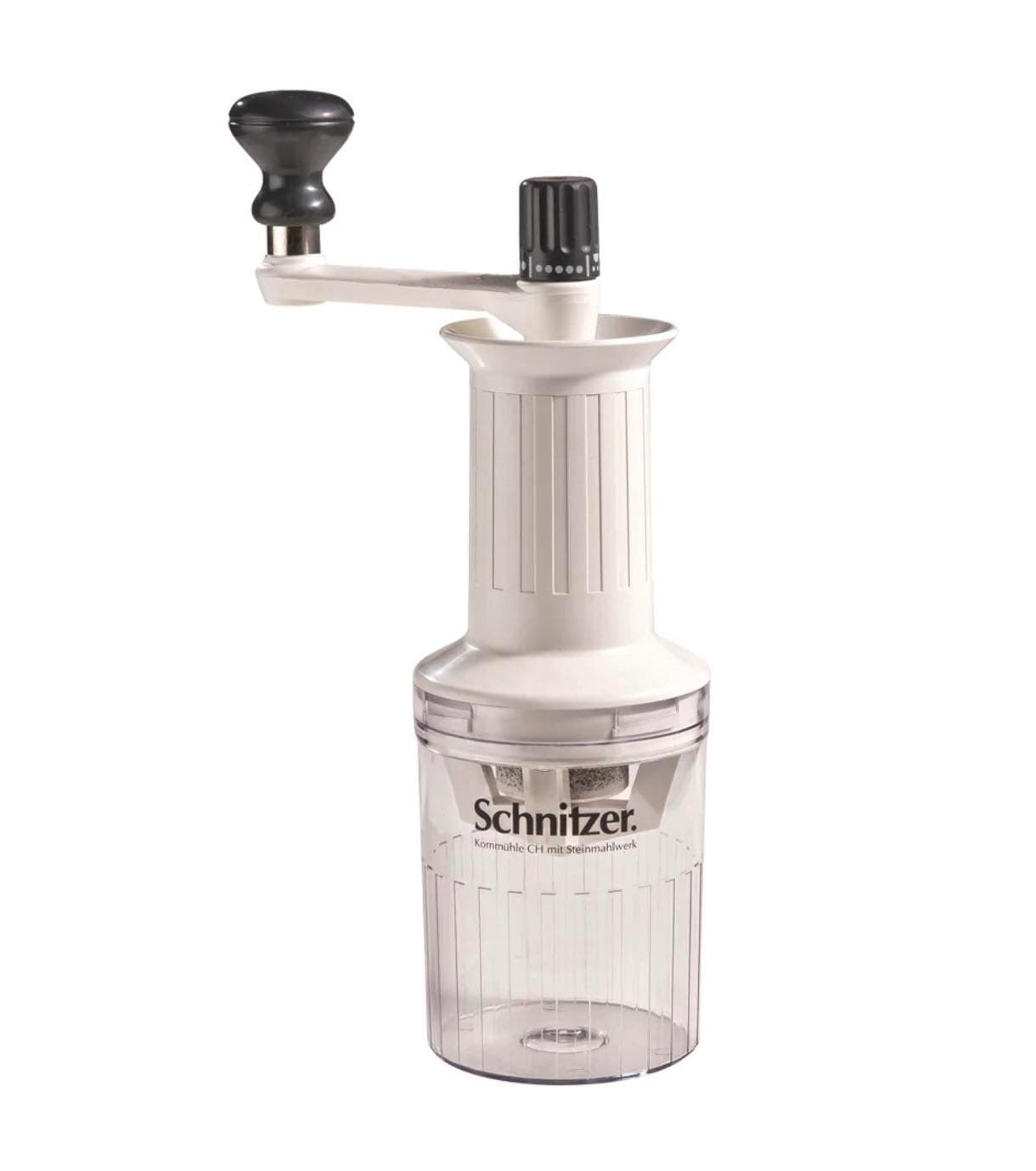 Handmühle CH mit Tischbefestigung, Schnitzer